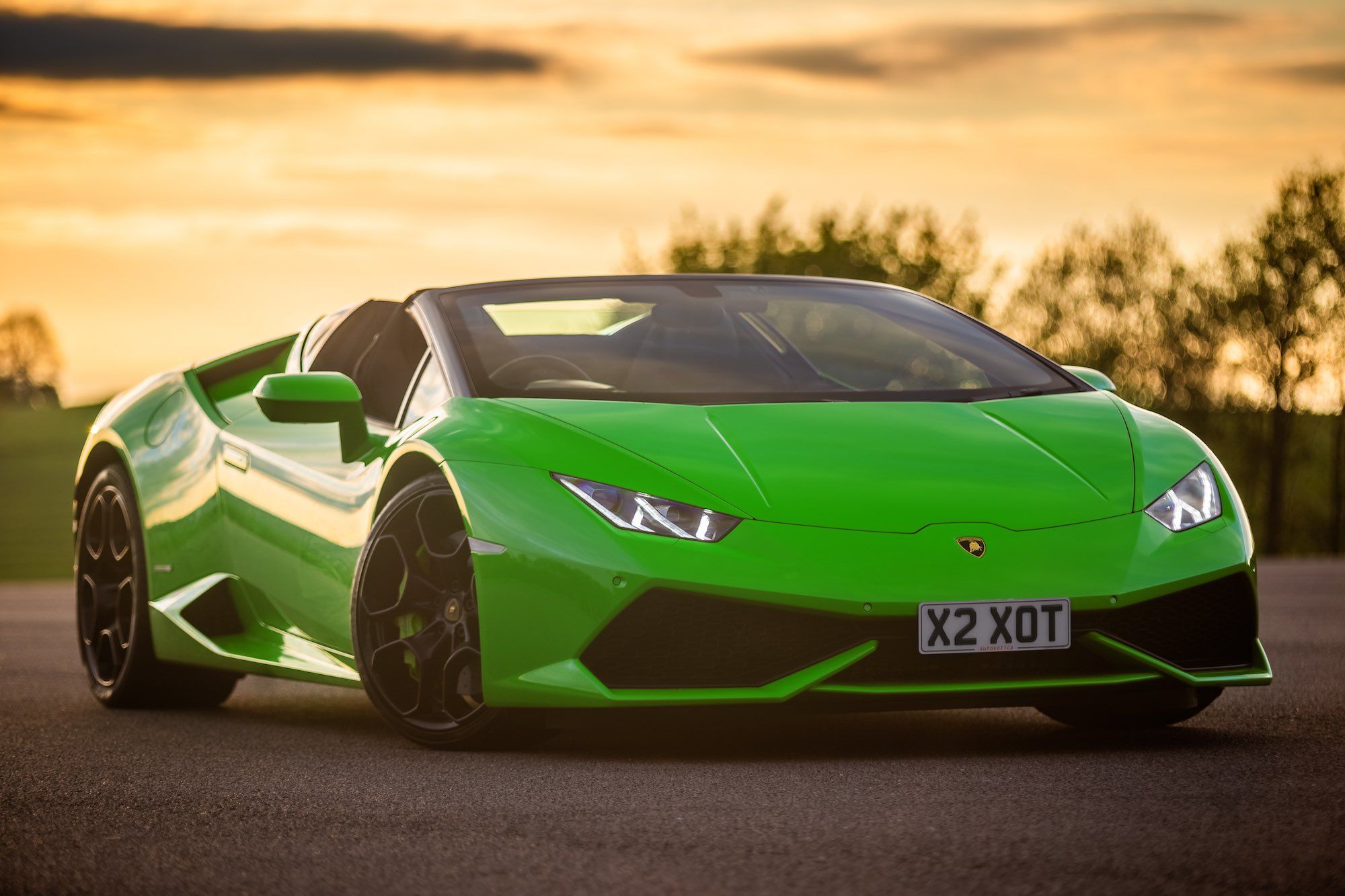 Lambo sunset